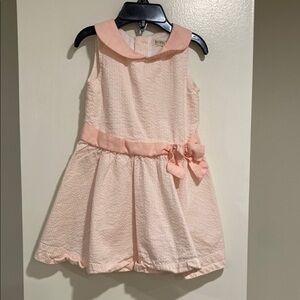 Hope & Henry pink and white toddler dress 
Size 18 months